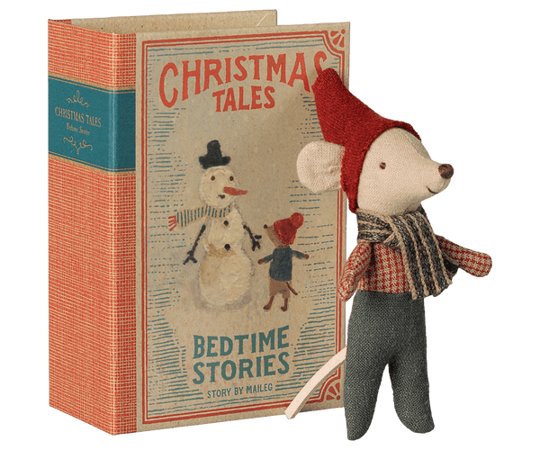 Maileg, Christmas Mouse, Baby in Book