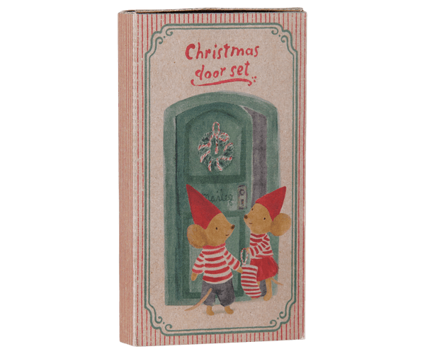 PRE-ORDER Maileg, Christmas Door Set, Mouse **DUE NOV**
