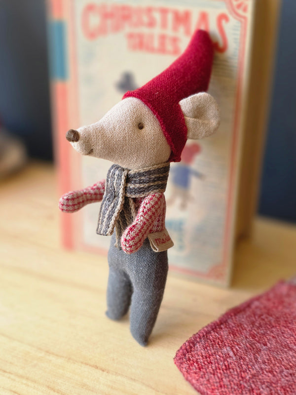 Maileg, Christmas Mouse, Baby in Book