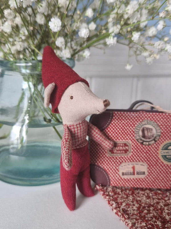 Maileg, Christmas Mouse, Baby in Suitcase