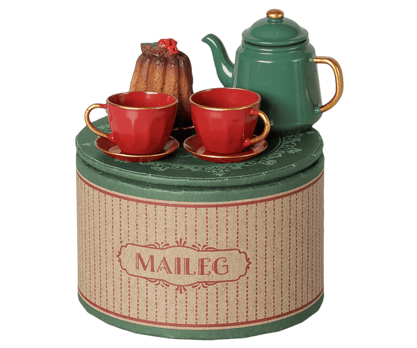 PRE-ORDER Maileg, Christmas Tea Party, Mouse - Red/Green **DUE NOV**