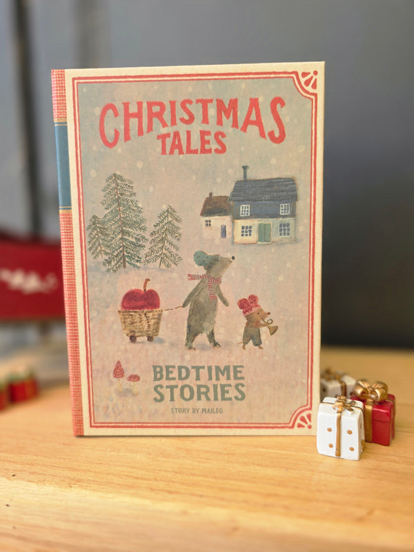 Maileg, Christmas Twin Mice, Little Sister and Brother in Book