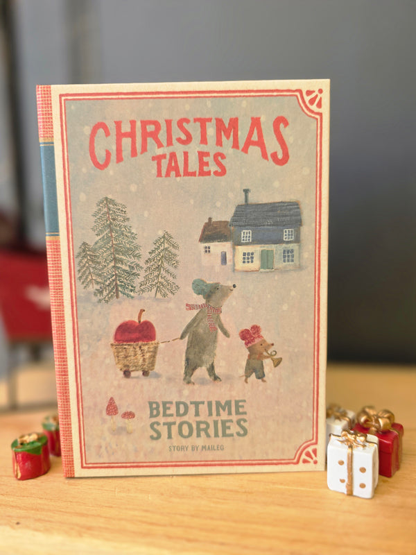 Maileg, Christmas Twin Mice, Little Sister and Brother in Book
