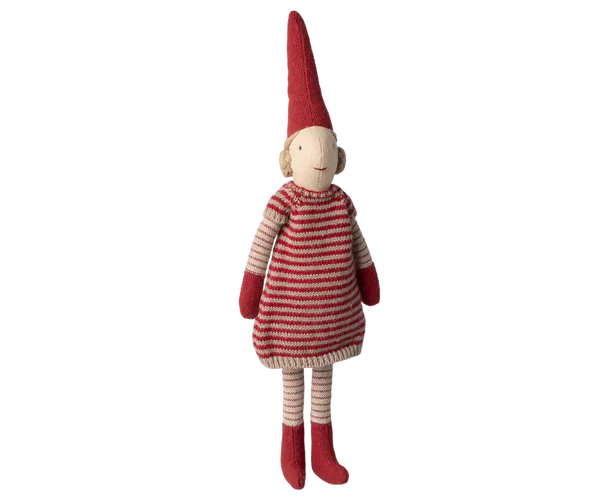 *PRE-ORDER* Maileg, Climbing Pixy, Girl - Knitted Dress (Size 1) (DUE END OCT)