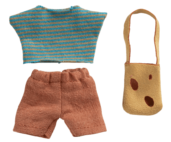 Maileg, Clothes and Bag, Little Brother Mouse