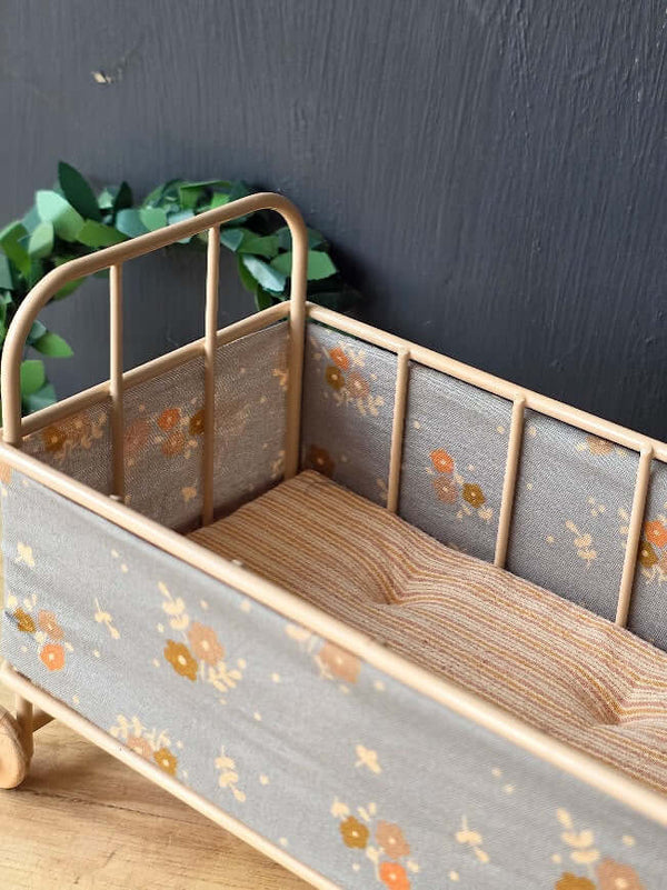 Maileg, Cot Bed, Micro - Powder