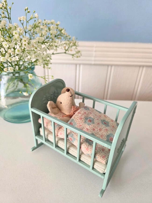 Maileg, Cradle, MY - Blue Mint