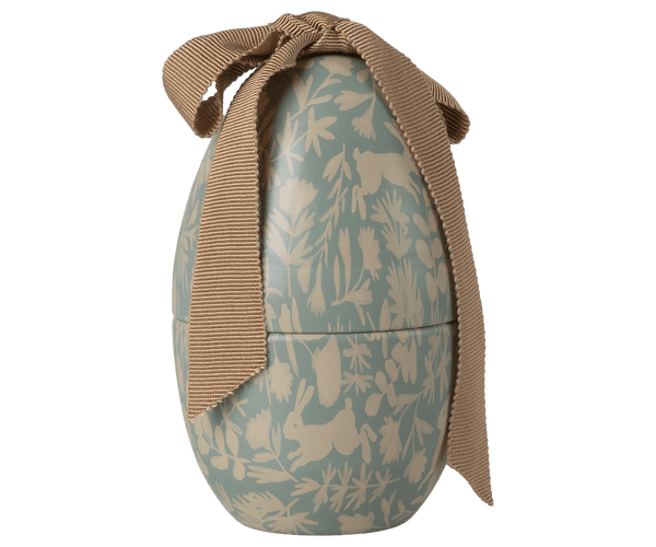 PRE-ORDER Maileg, Easter Egg with Micro Rabbit, Small - Dusty Blue **DUE END FEB**