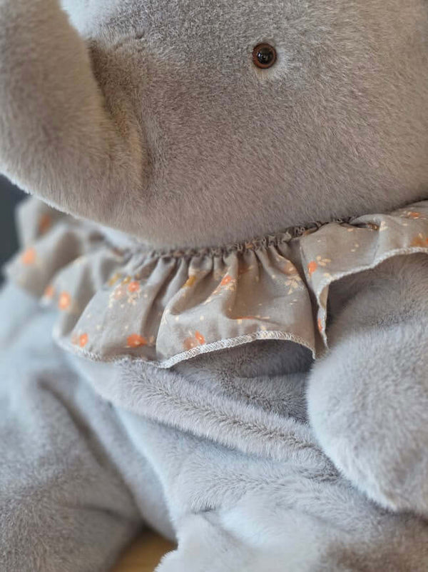 Maileg, Elephant Plush, Big - Blue/grey