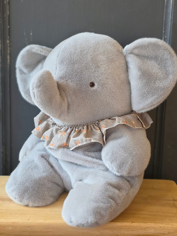 Maileg, Elephant Plush, Big - Blue/grey