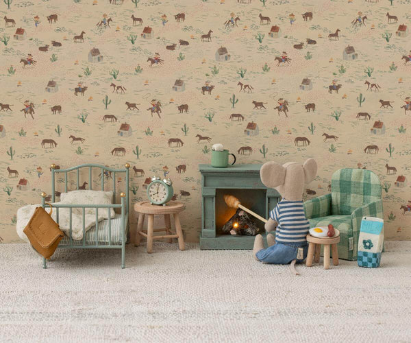 Maileg, Fireplace - Vintage Blue