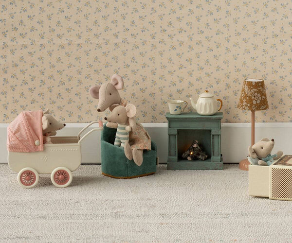Maileg, Fireplace - Vintage Blue