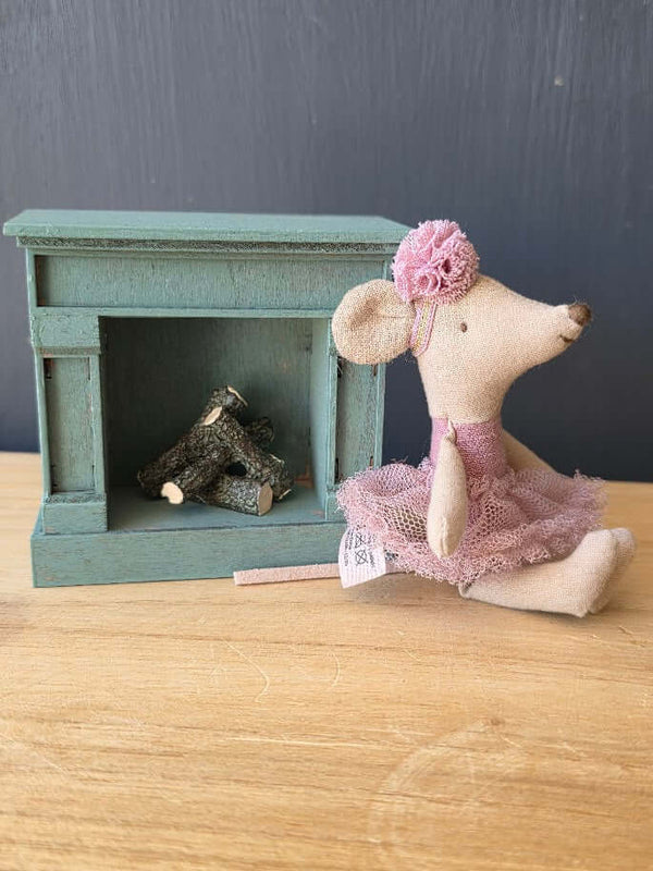 Maileg, Fireplace - Vintage Blue