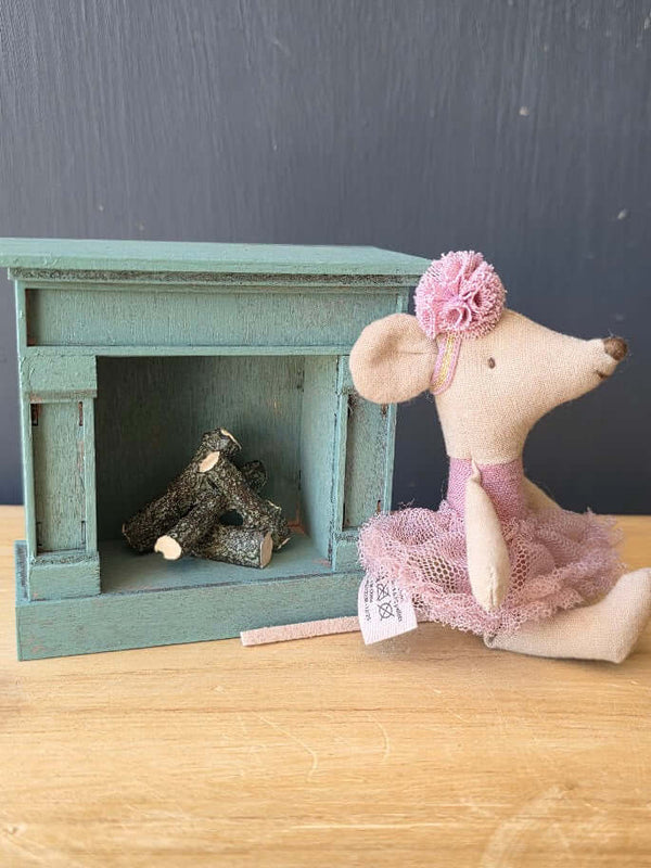 Maileg, Fireplace - Vintage Blue