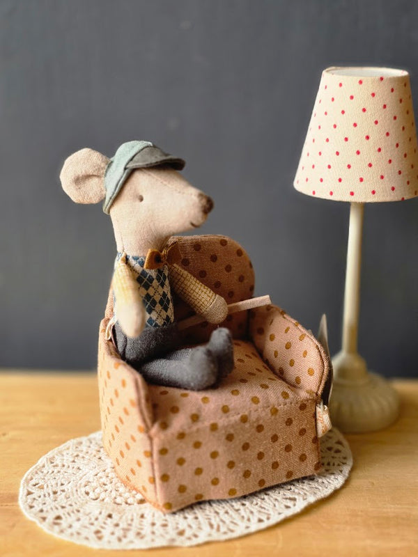 Maileg, Folding Chair, Mouse - Dots