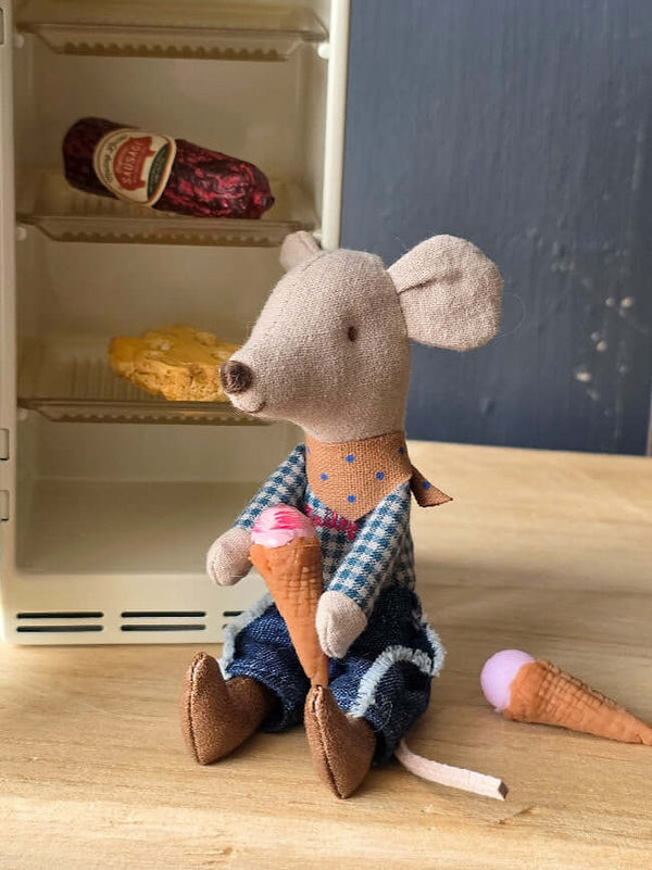 Maileg, Fridge, Mouse - Off White