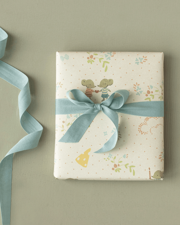 Maileg, Gift Wrap, 10 m - Have a Mice Day