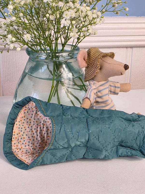 Maileg, Hank the Big Brother Hiking Mouse in Blue Top