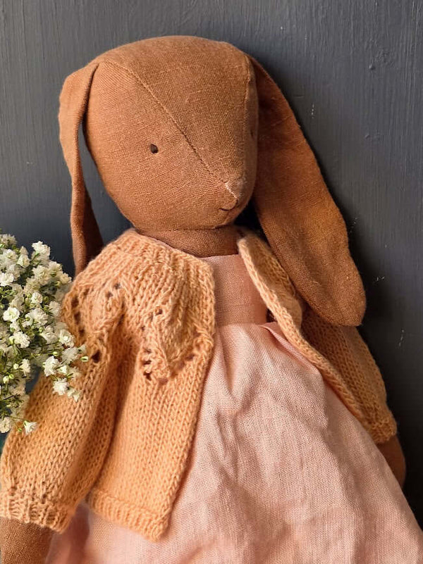 Maileg, Knitted Cardigan, Size 3 - Light Rose