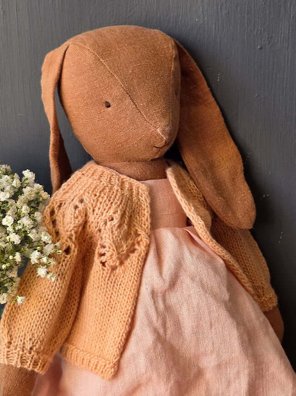Maileg, Knitted Cardigan, Size 3 - Light Rose