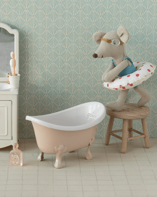 PRE-ORDER Maileg, Beach Mouse with Float, Little Sister - Red Dots **Due April**