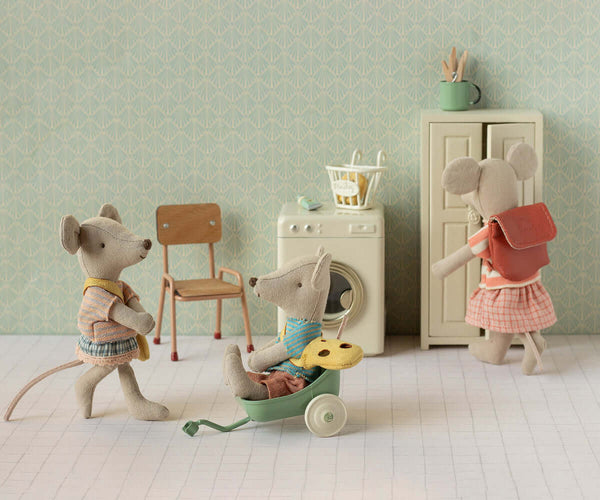 Maileg, Tricycle Mouse, Big Sister - Coral