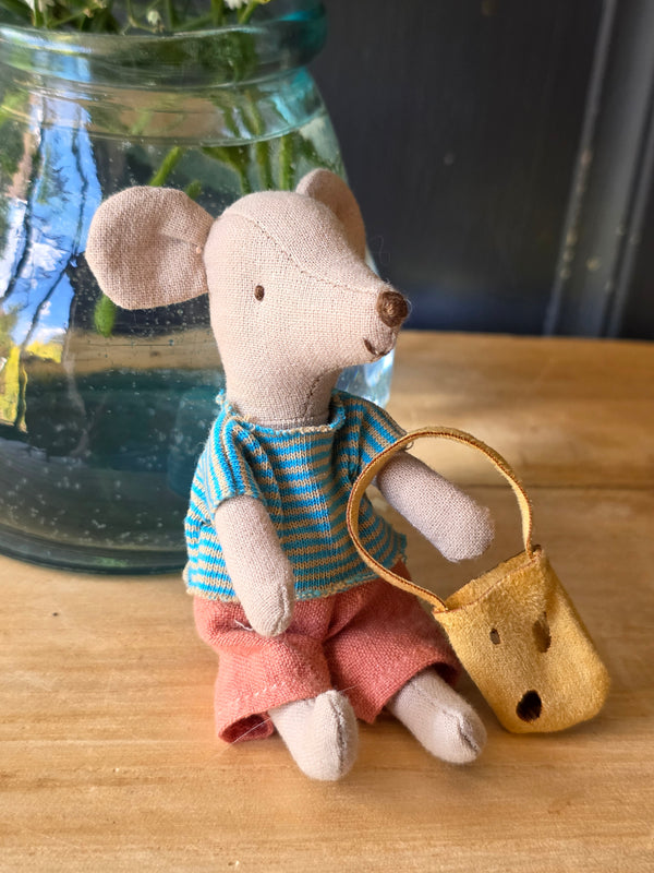 Maileg, Clothes and Bag, Little Brother Mouse