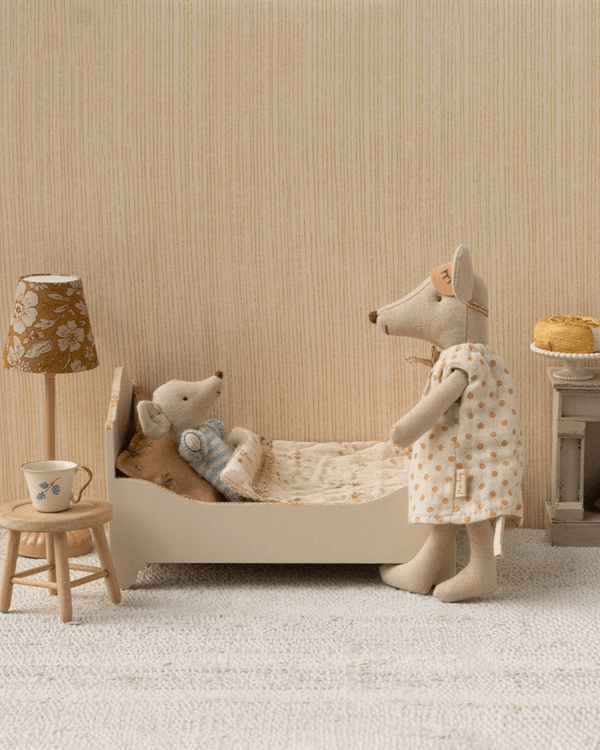 Maileg, Bed, Mouse - Off White