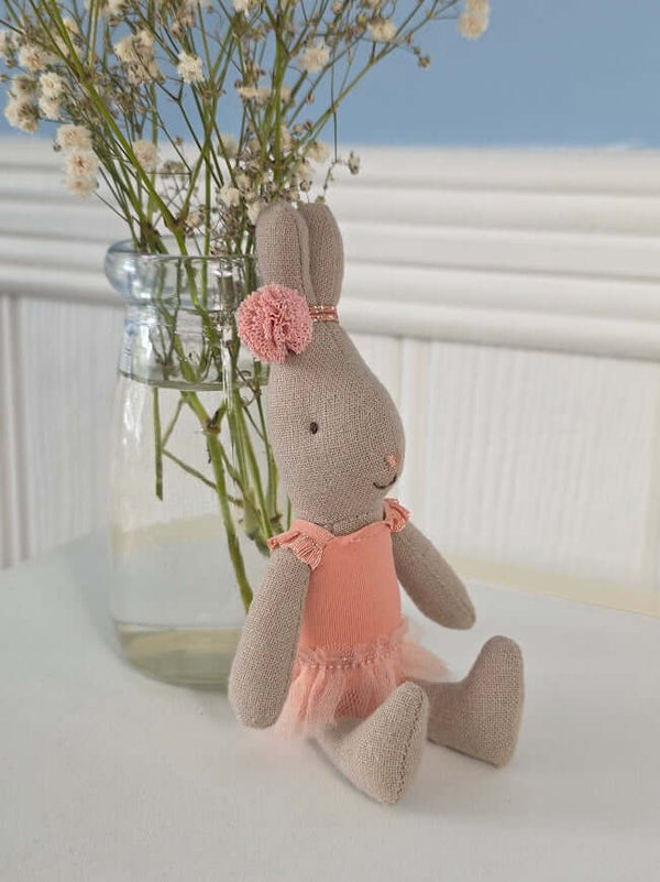 Maileg, Micro Rabbit in Pink Ballerina Outfit
