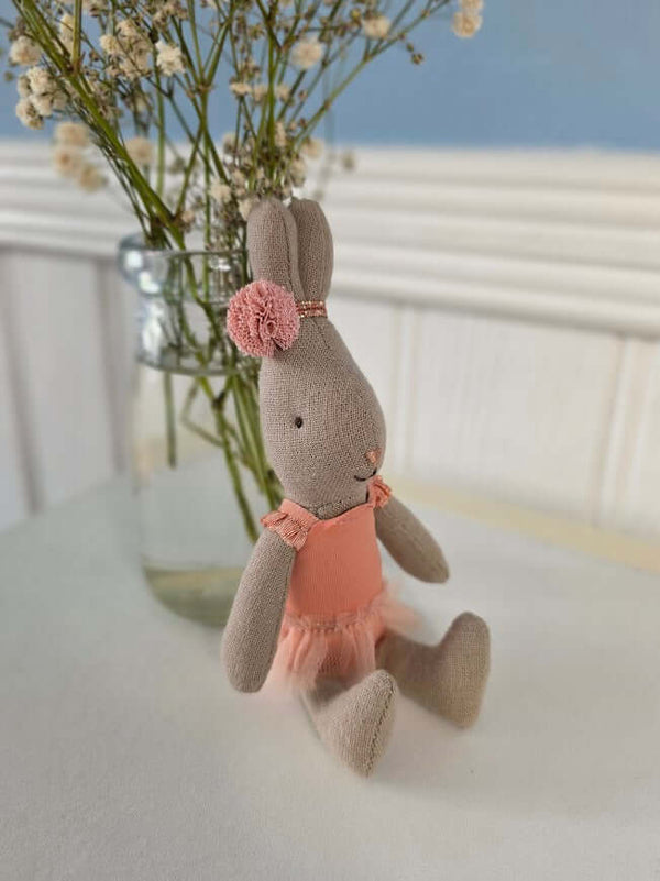 Maileg, Micro Rabbit in Pink Ballerina Outfit