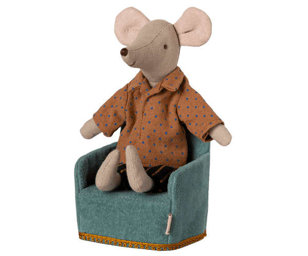 Maileg, Folding Chair, Mouse - Mint