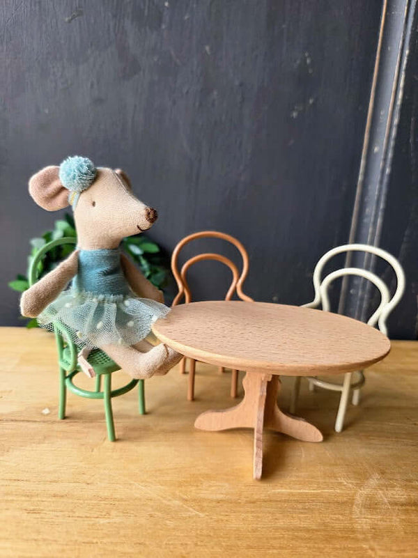 Maileg, Oval Dining Table, Mouse - Nature