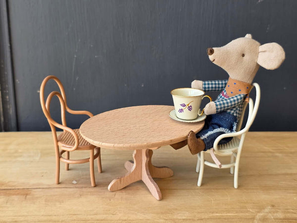 Maileg, Oval Dining Table, Mouse - Nature