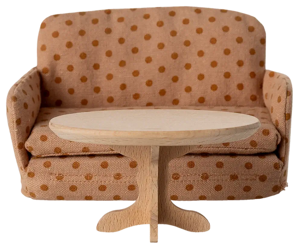 Maileg, Oval Coffee Table, Mouse - Nature