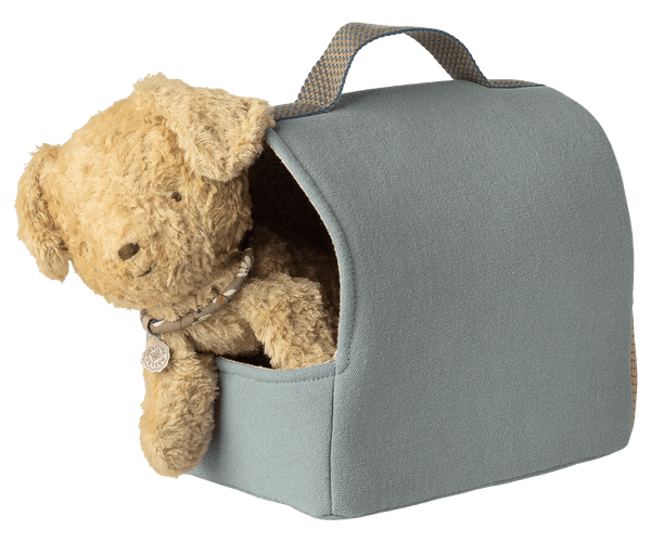 Maileg, Pet Carrier - Dusty Blue
