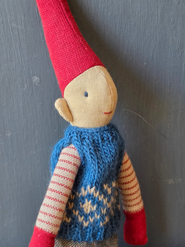 Maileg, Pixy, Size 1 - Boy - Blue Knitted Vest