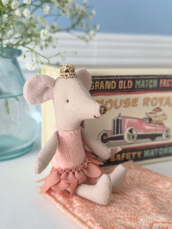 Maileg, Princess Mouse, Little Sister in Matchbox