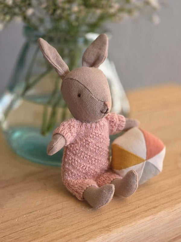 Maileg, Rabbit Set, Micro - Sand Rose