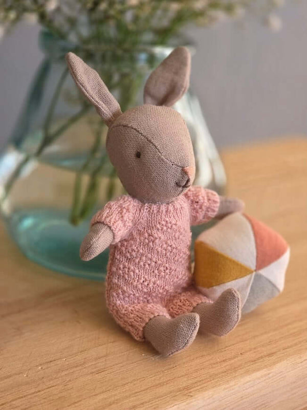 Maileg, Rabbit Set, Micro - Sand Rose