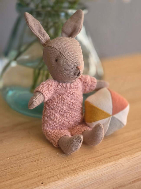 Maileg, Rabbit Set, Micro - Sand Rose