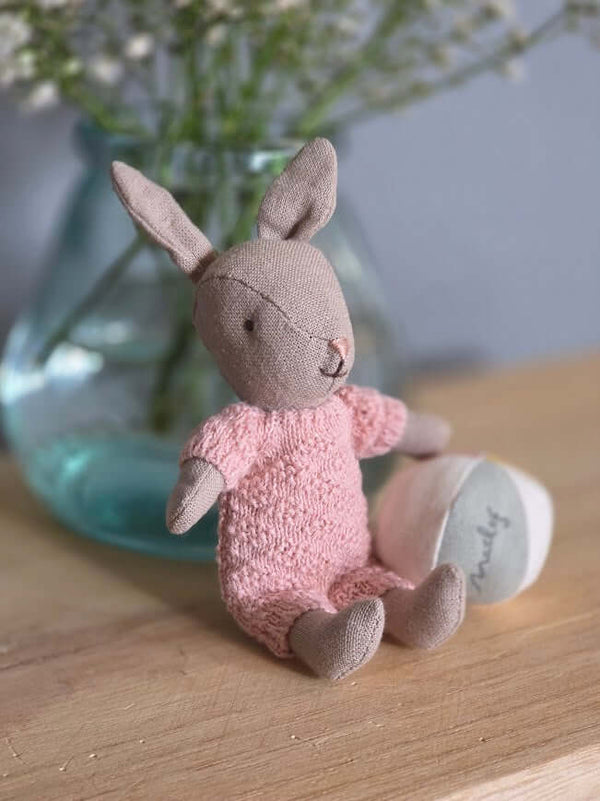 Maileg, Rabbit Set, Micro - Sand Rose