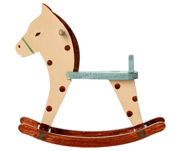 Maileg, Rocking Horse, Mouse - Spotted