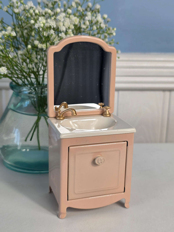 Maileg, Sink Dresser w. Mirror, Mouse - Powder