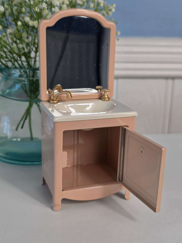 Maileg, Sink Dresser w. Mirror, Mouse - Powder