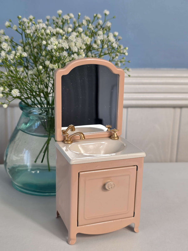 Maileg, Sink Dresser w. Mirror, Mouse - Powder