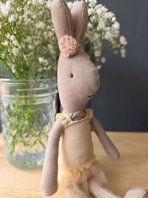 Maileg, Size 1 Rabbit In Cream Ballerina Outfit