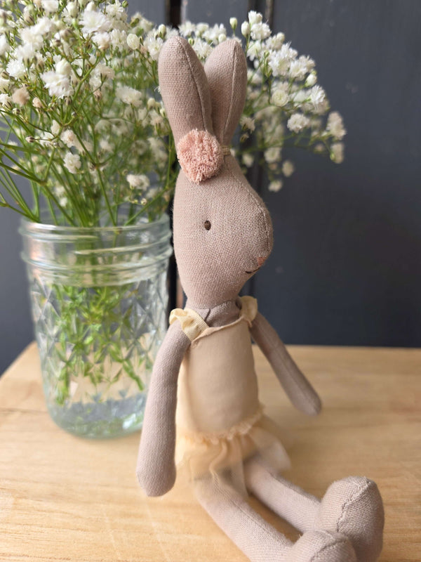 Maileg, Size 1 Rabbit In Cream Ballerina Outfit