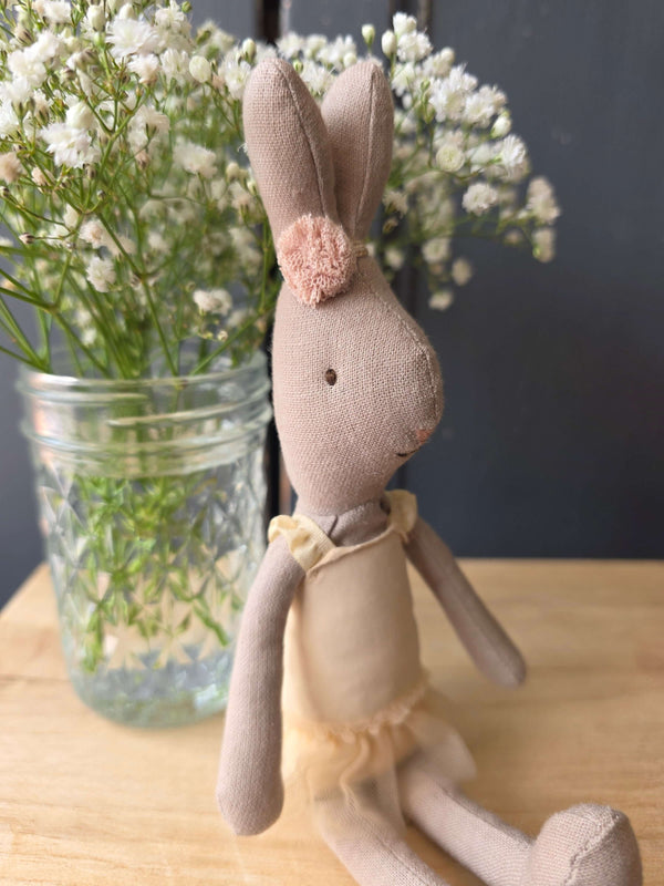 Maileg, Size 1 Rabbit In Cream Ballerina Outfit