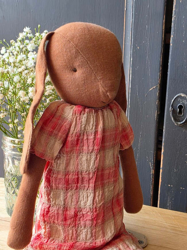 Maileg, Size 3 Bunny In Checked Dress