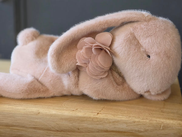Maileg, Sleeping Bunny Plush, Small - Powder